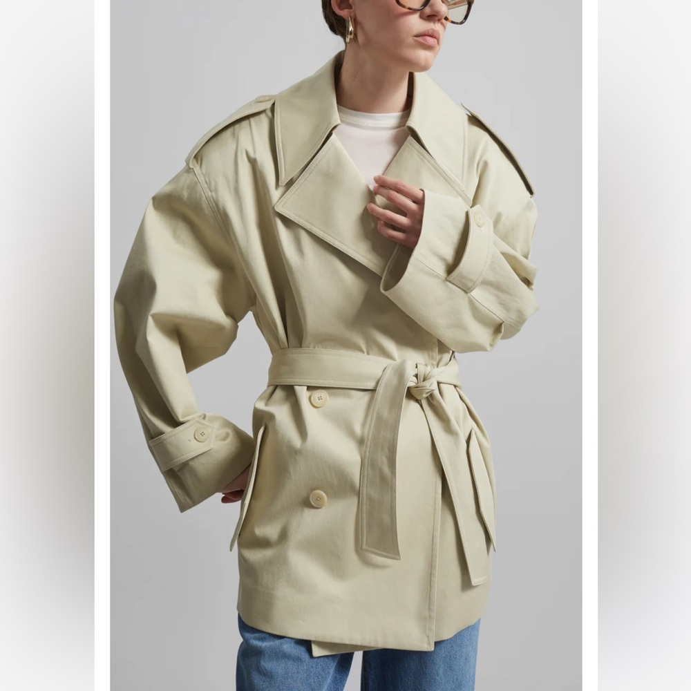 The Frankie Shop Over Sized Trench Coat - Picture 2 of 7